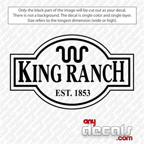 King Ranch Decal Sticker - AnyDecals.com