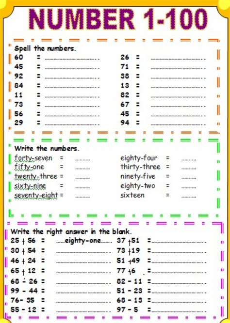 Ejercicio online de Numbers para grade 6. Puedes hacer los ejercicios online o descargar la ...