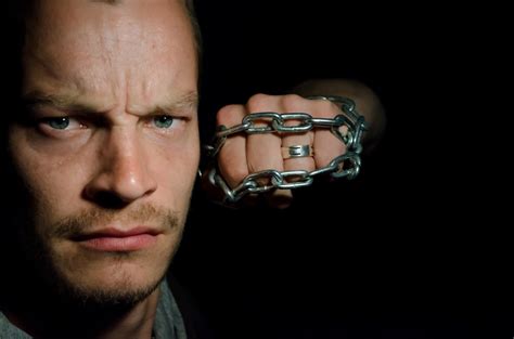 Angry Man With Chains Free Stock Photo - Public Domain Pictures
