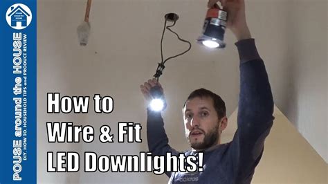 How to install downlighters/downlights. LED downlight installation. - YouTube