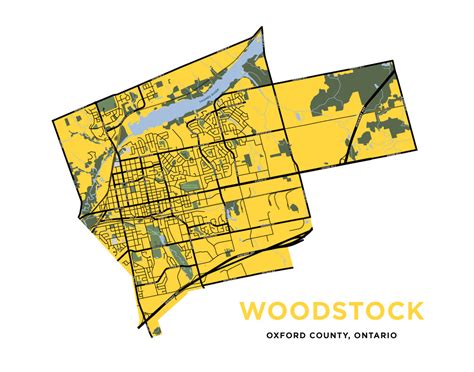 Woodstock Map Print – Jelly Brothers