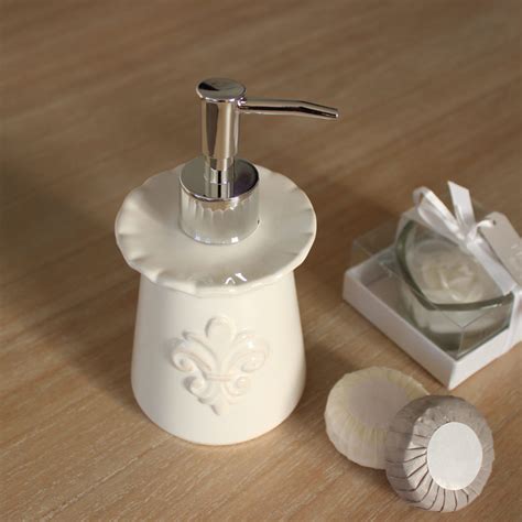 White Ceramic Soap Dispenser - Melody Maison®