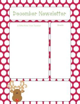Free Editable Christmas Newsletter Templates | Master Template