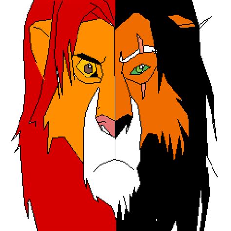 Pixilart - scar vs simba by AnimeSimpTwT