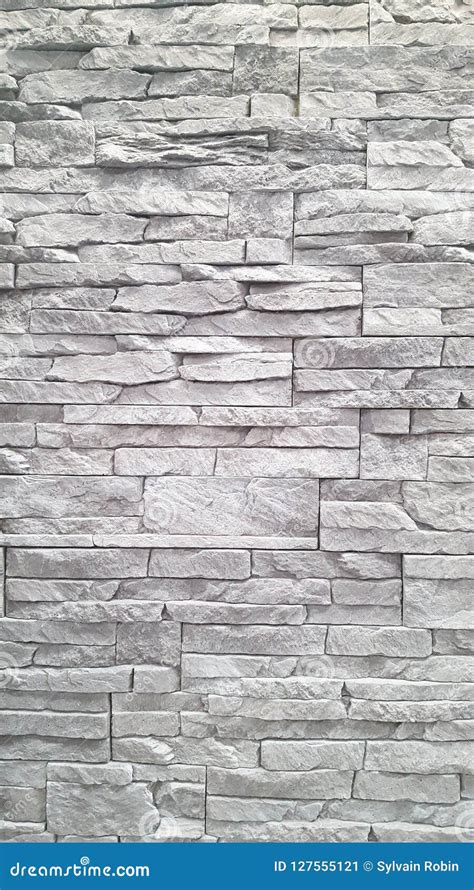 Grey Stone Wall Pattern Gray Color of Modern Style Design Decorative ...