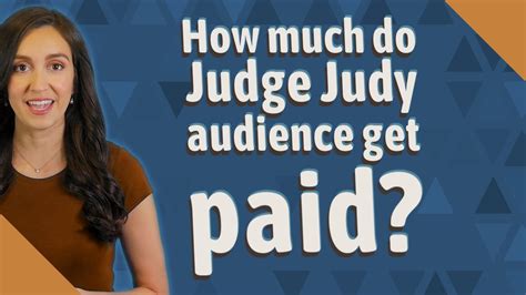 How much do Judge Judy audience get paid? - YouTube