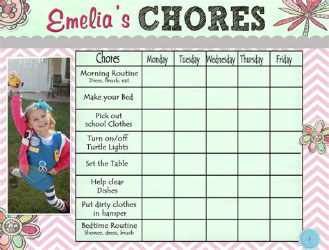 Creatively Quirky at Home: Free Printable Chore Chart! Also earning Girl Scout Daisy Petal Sunny ...