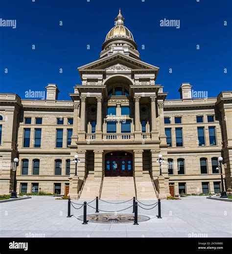 The Wyoming State Capitol Building, Cheyenne, Wyoming, USA Stock Photo ...