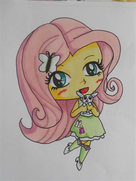 Fluttershy chibi by Shingery on DeviantArt