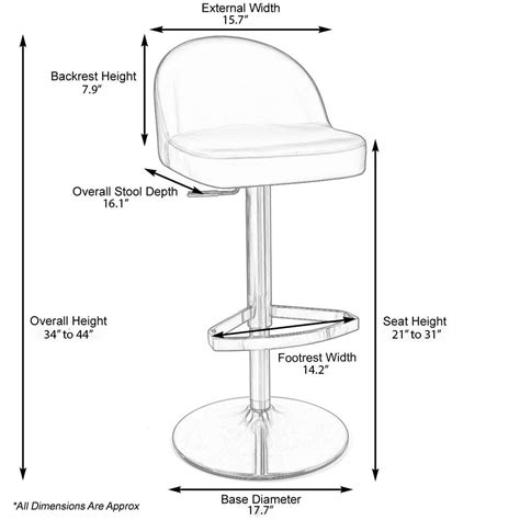 Brown Mimi Adjustable Height Swivel Armless Bar Stool | Zuri Furniture