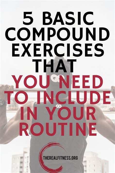 5 Basic Compound Exercises | Compound exercises, Exercise, Beginner workout