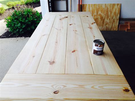 DIY Farmhouse table top (pre-stain) | Diy farmhouse table, Farmhouse ...