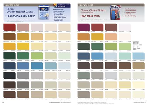 Dulux Interior Paint Colour Charts Paint Color Chart Dulux Colour Images