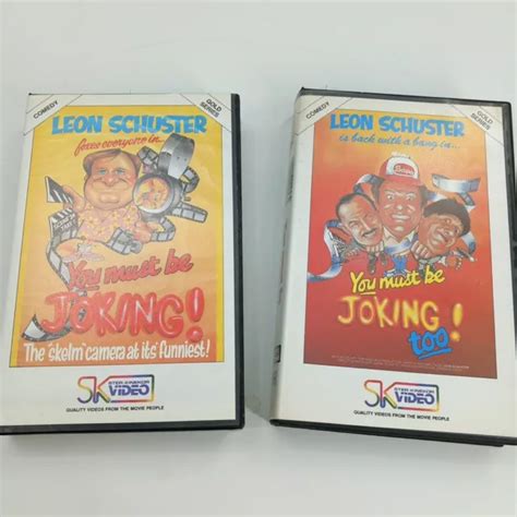 LEON SCHUSTER. YOU MUST BE JOKING & YMBJ TOO ...VHS Video Tape RARE big box (HH) £12.00 ...