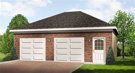 Hip Roof Drive-Thru Garage - 22055SL | Architectural Designs - House Plans