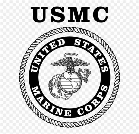 Download hd Marine Corps Logo - United States Marine Corps Logo Black And White Clipart and use ...