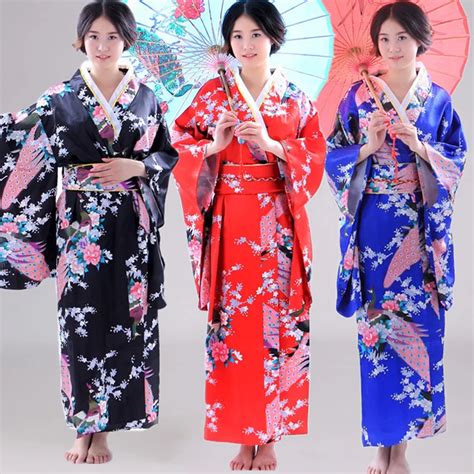 Festival of Sakura Clothing for Women Japanese Traditional Yukata ...