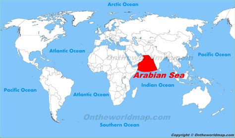 Arabian Sea location on the World Map - Ontheworldmap.com