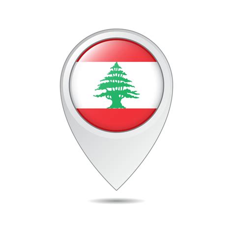 map location tag of Lebanon flag 16874608 Vector Art at Vecteezy