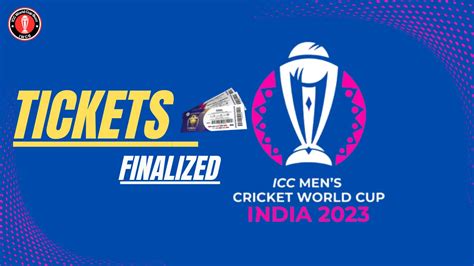 Ticket Prices For The ODI World Cup 2023 Have Been Finalized | ICC ...