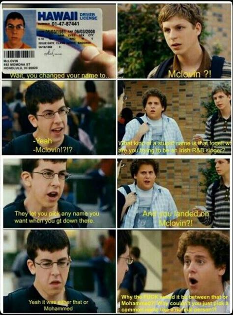 Superbad (2007) ~ HILARIOUS!! | Superbad, Superbad quotes, Film quotes