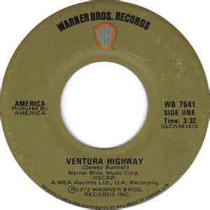 America - Ventura Highway (1972, Vinyl) | Discogs