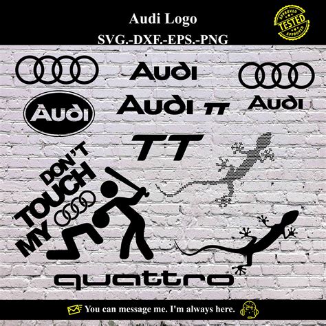 Audi Logo SVG Vector Digital product - instant download - Inspire Uplift