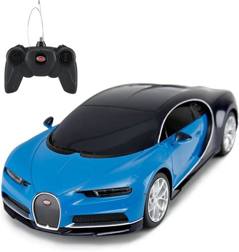 RASTAR RC Bugatti Chiron Car, 1:24 Scale Kids Radio Remote Control Racing Toy Car for Kids ...