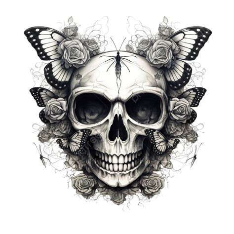 Skull And Butterfly, Animal, Bone, Bouquet PNG Transparent Image and Clipart for Free Download