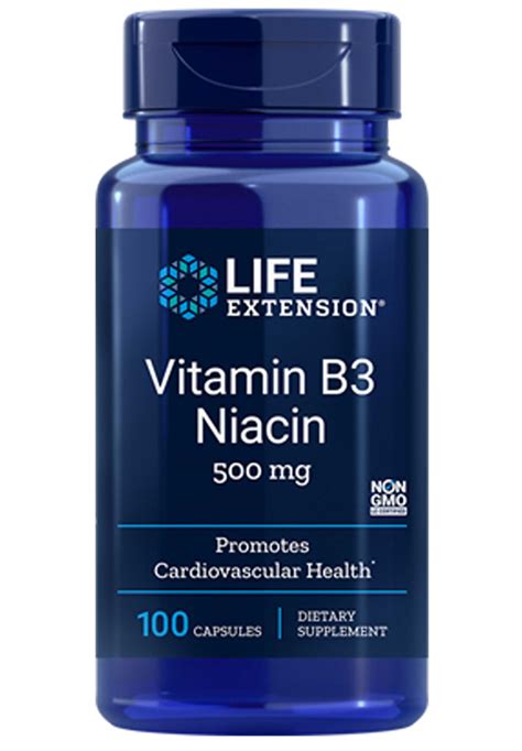 Life Extension Vitamin B3 Niacin – Supplement First