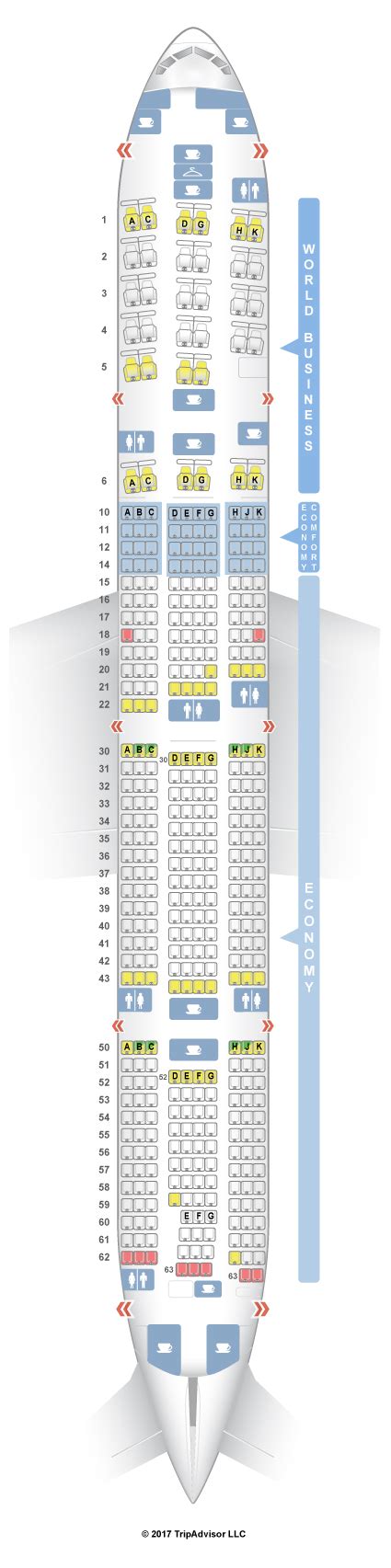 SeatGuru Seat Map KLM Boeing 777-300ER (77W)