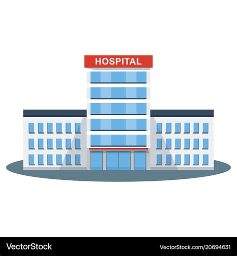 Hospital building icon Royalty Free Vector Image