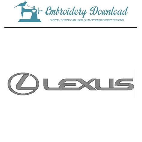 Lexus logo Embroidery Design Download - EmbroideryDownload