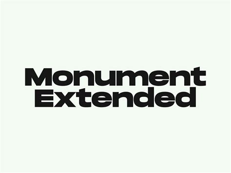 Monument Extended Font Family - Free Fonts