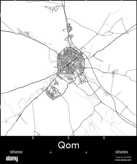 City Map Asia Iran Qom vector illustration Stock Vector Image & Art - Alamy