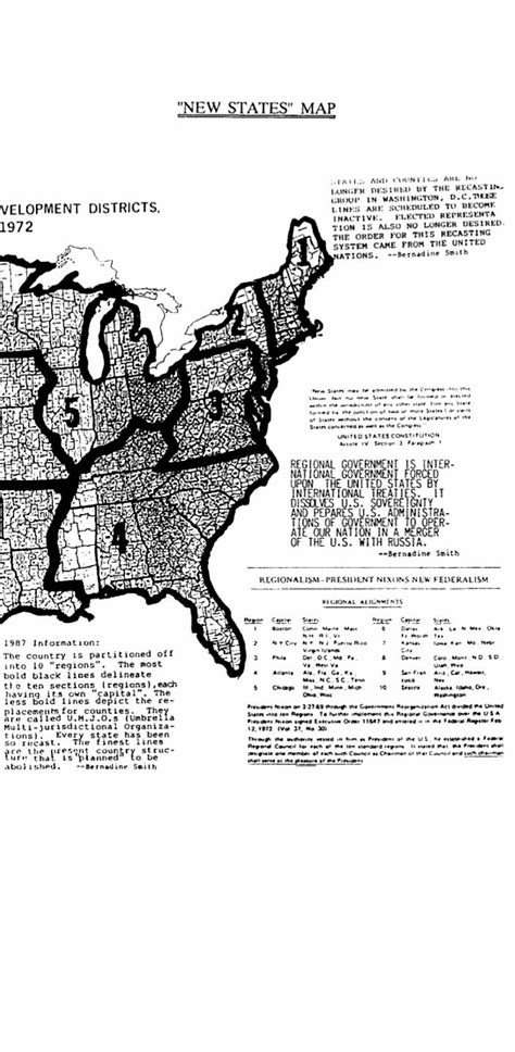 FEMA region's or the new states map found... : r/conspiracy_commons