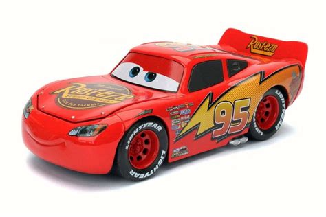 Disney Pixar CARS Lightning McQueen, Red - Jada 98099 - 1/24 Scale Diecast Model Toy Car ...