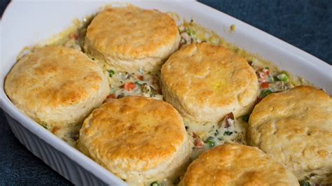 Biscuit Chicken Pot Pie: An Easy Casserole Dinner