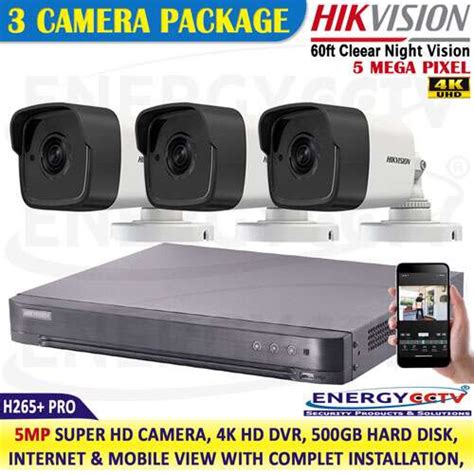 4-Channel 4K DVR with 5MP super HD 3 Cameras Package 25% Off Special ...