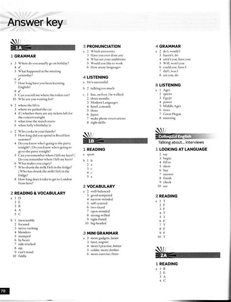 English File 3rd Edition Upper-intermediate. Workbook Answer Key ...