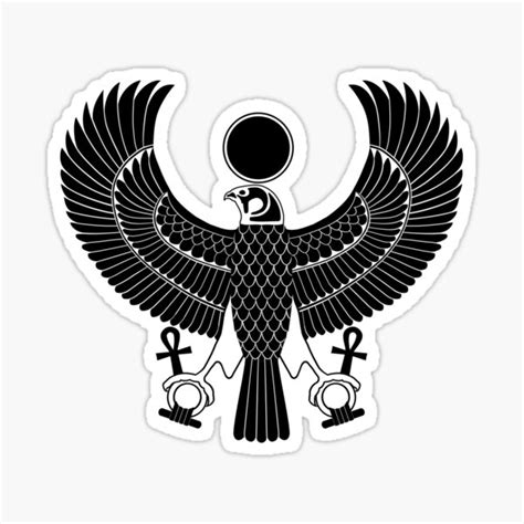 "Egyptian God Horus as Royal Falcon" Sticker for Sale by Smaragdas | Redbubble