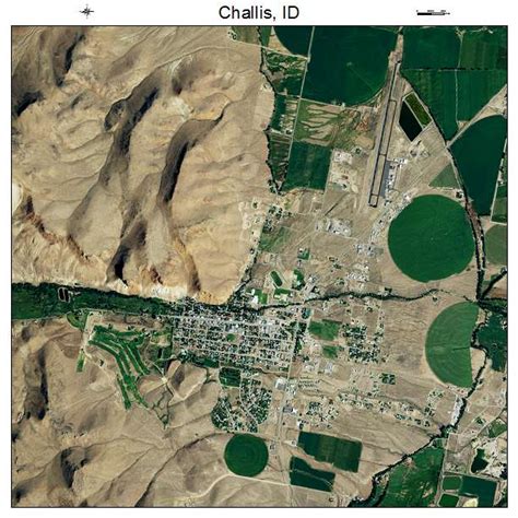 Aerial Photography Map of Challis, ID Idaho