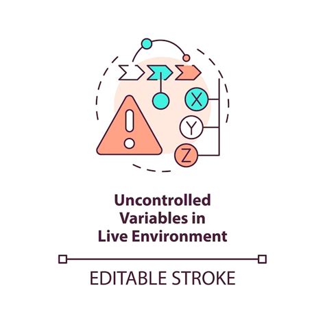 Premium Vector | Uncontrolled variables in live environment concept icon