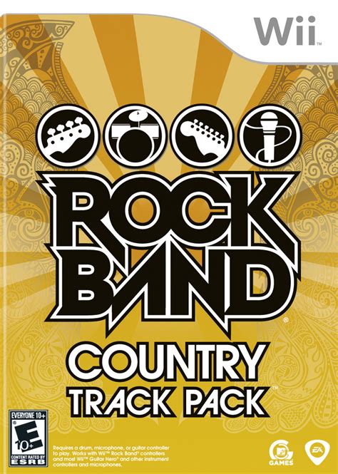 Rock Band Track Pack: Country Nintendo WII Game