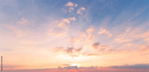 4k Aerial of Cloud with sunset sky background in Thailand,Cloudscape ...