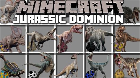 Minecraft DINOSAUR ZOO HOUSE MOD / SPAWN DINOSAURS AND BREED THEM TO MAKE BABY MOBS ! Minecraft ...