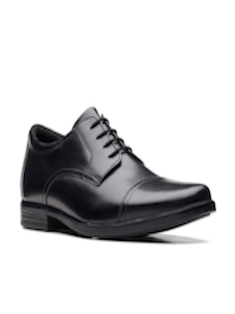 Buy Clarks Men Black Solid Leather Formal Derbys - Formal Shoes for Men ...