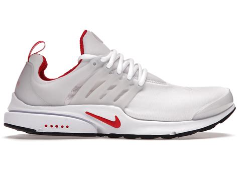 Nike Air Presto White University Red Men's - DM8678-100 - US