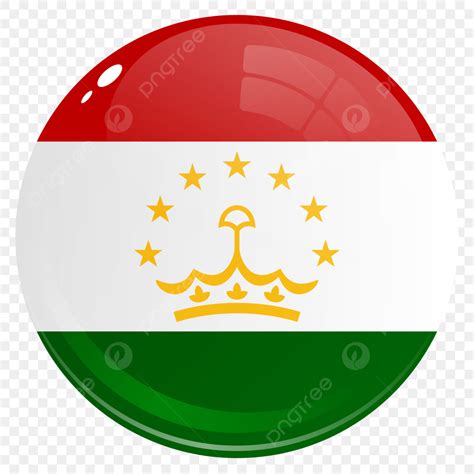 Countries Flags Clipart Hd PNG, Round Country Flag Tajikistan, Round, Country, Flag Tajikistan ...