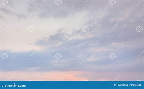 Sunset Clouds in the Mountains Stock Photo - Image of beautiful, fluffy: 127215868